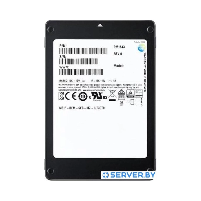 SSD Samsung PM1643a 1.92TB MZILT1T9HBJR. Фото 1