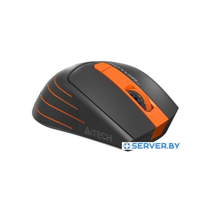 Мышь A4Tech Fstyler FG30S (серый/оранжевый). Фото 4