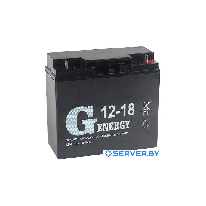Аккумулятор для ИБП G-Energy 12-18 (12В/18 А·ч). Фото 1