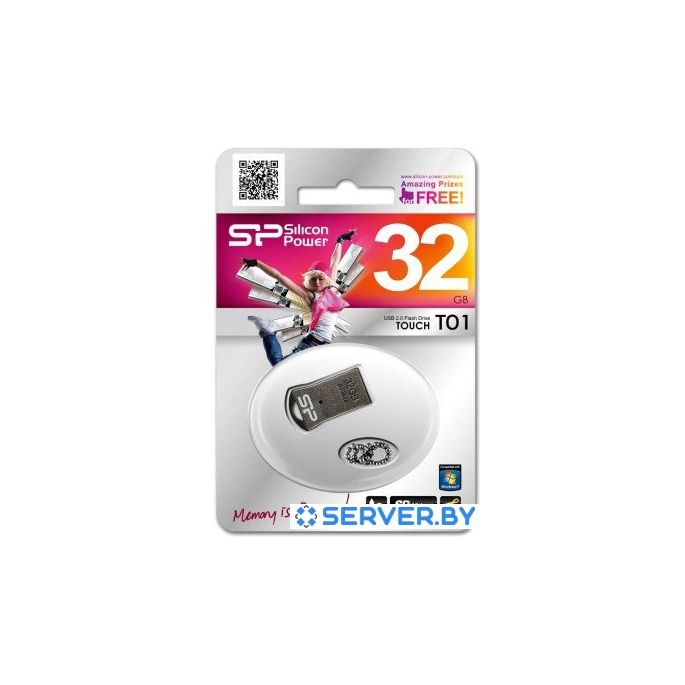 USB Flash Silicon-Power Touch T01 32Gb Black (SP032GBUF2T01V1K). Фото 4