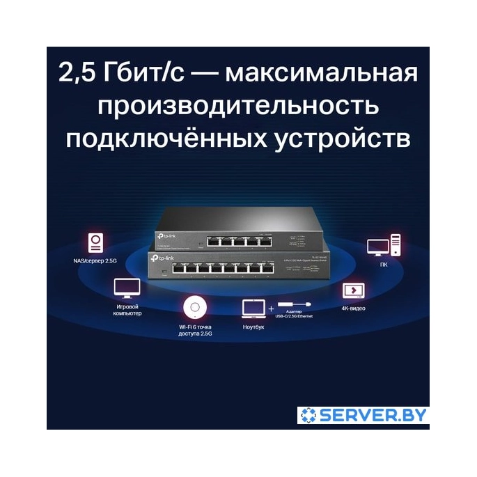 Неуправляемый коммутатор TP-Link TL-SG105-M2. Фото4
