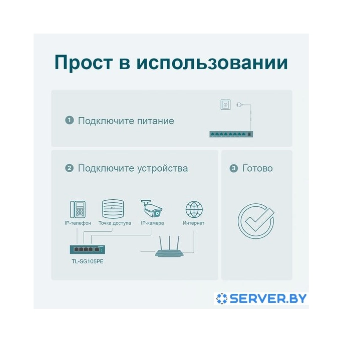 Коммутатор TP-Link TL-SG105PE. Фото 5