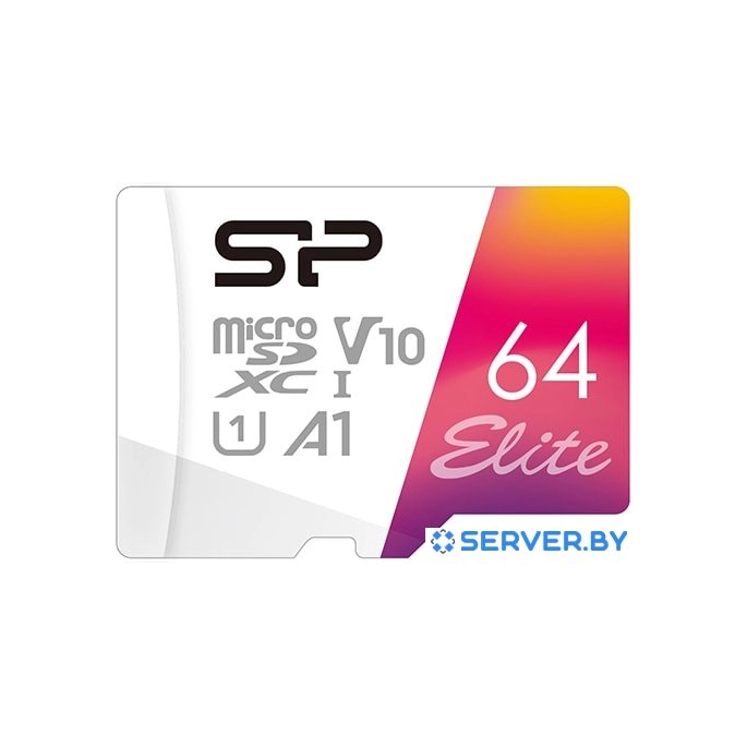 Карта памяти Silicon-Power Elite microSDXC SP064GBSTXBV1V20SP 64GB. Фото1