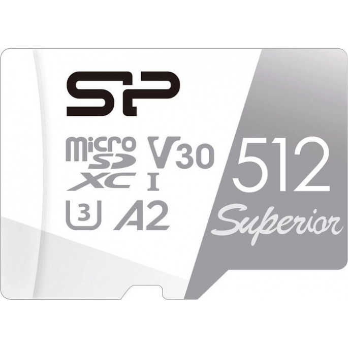 Карта памяти Silicon-Power Superior microSDXC SP512GBSTXDA2V20SP 512GB (с адаптером). Фото 2