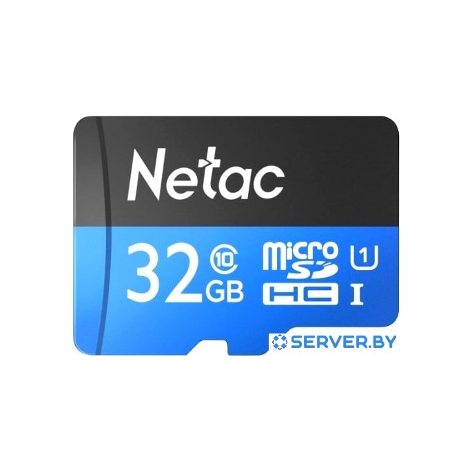 Карта памяти Netac P500 Standard 32GB NT02P500STN-032G-R + адаптер. Фото 1