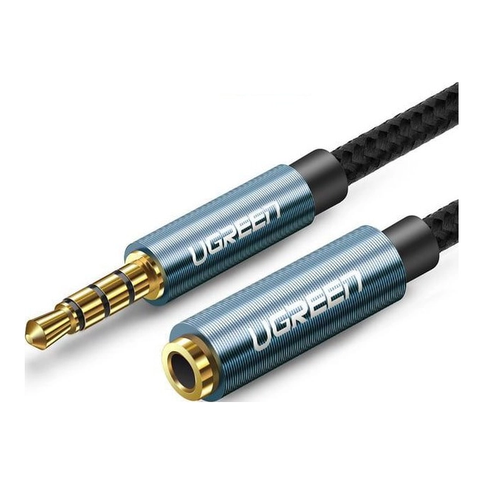 Кабель Ugreen AUX - AUX AV118-40674 (1.5 м, черный). Фото2