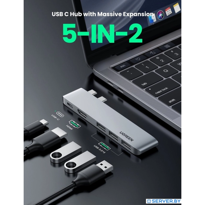 USB-хаб Ugreen CM251 60559. Фото2