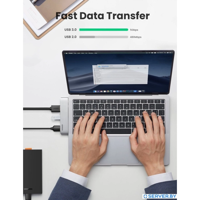 USB-хаб Ugreen CM251 60559. Фото4