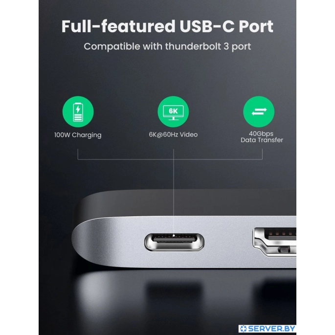 USB-хаб Ugreen CM251 60559. Фото5