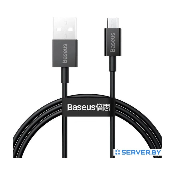 Кабель Baseus CAMYS-A01 USB Type-A - microUSB (2 м, черный). Фото1