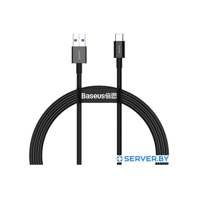 Кабель Baseus USB Type-A - Type-C CATYS-01 (1 м, черный). Фото 1