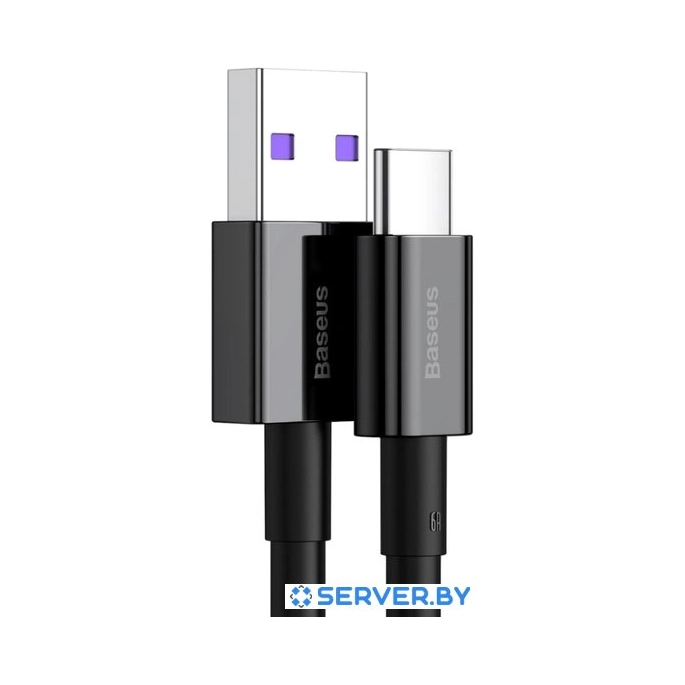 Кабель Baseus USB Type-A - Type-C CATYS-01 (1 м, черный). Фото 4