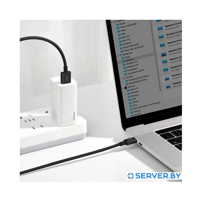 Кабель Baseus USB Type-A - Type-C CATYS-01 (1 м, черный). Фото 5