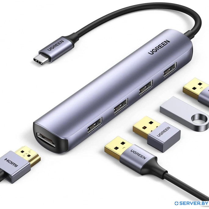 USB-хаб Ugreen CM417 20197. Фото1
