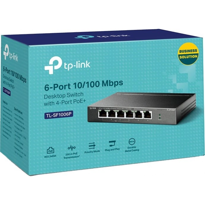 Коммутатор TP-Link TL-SF1006P. Фото3