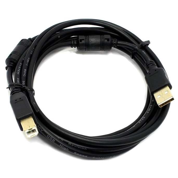 Кабель 5bites USB Type-A - USB Type-B UC5010-030C (5 м, черный). Фото1