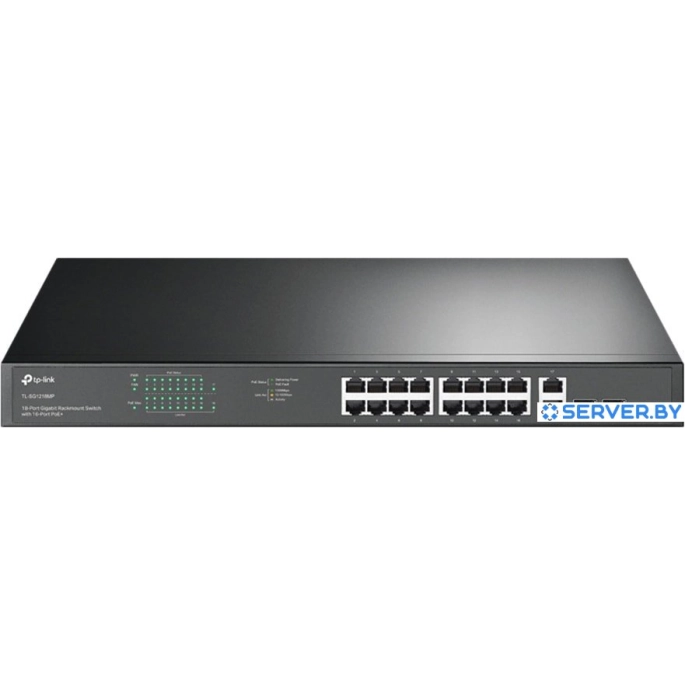 Неуправляемый коммутатор TP-Link TL-SG1218MP. Фото1