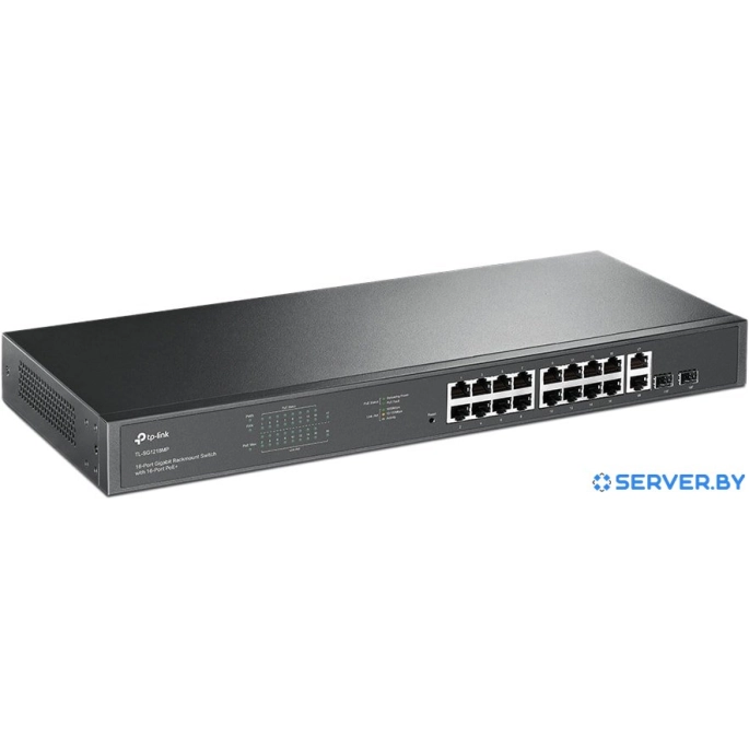 Неуправляемый коммутатор TP-Link TL-SG1218MP. Фото2