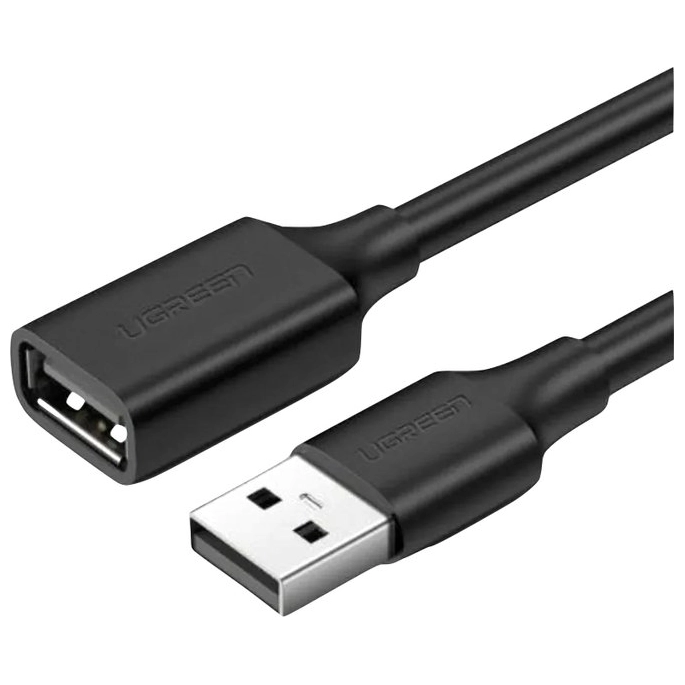 Удлинитель Ugreen US103 10313 USB Type-A - USB Type-A (0.5 м, черный). Фото 1