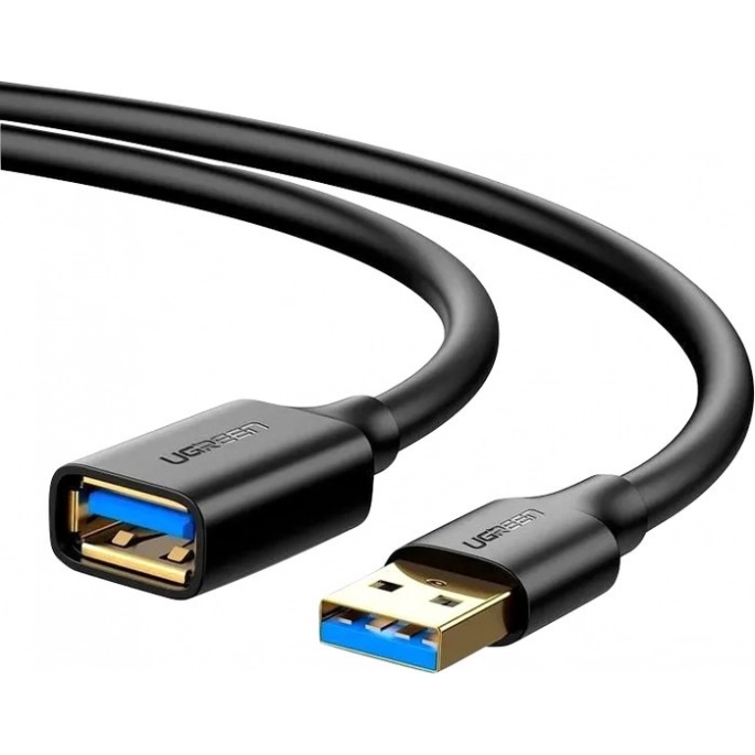Удлинитель Ugreen US129 30125 USB Type-A - USB Type-A (0.5 м, черный). Фото1