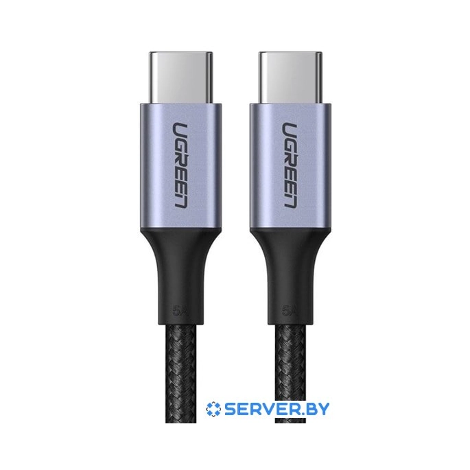 Кабель Ugreen US316 70429 USB Type-C - USB Type-C (2 м, черный). Фото 1