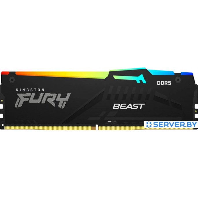 Оперативная память Kingston FURY Beast RGB 16ГБ DDR5 5200 МГц KF552C40BBA-16. Фото1