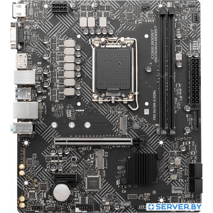 Материнская плата MSI PRO H610M-G DDR4. Фото 1