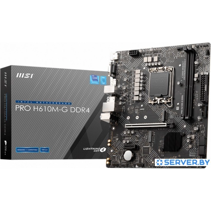 Материнская плата MSI PRO H610M-G DDR4. Фото 3