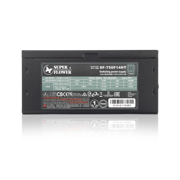 Блок питания Super Flower Leadex Titanium 850W SF-850F14HT. Фото 4