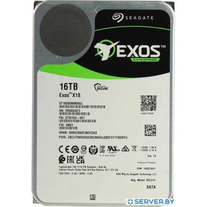 Жесткий диск Seagate Exos X18 16TB ST16000NM000J. Фото3