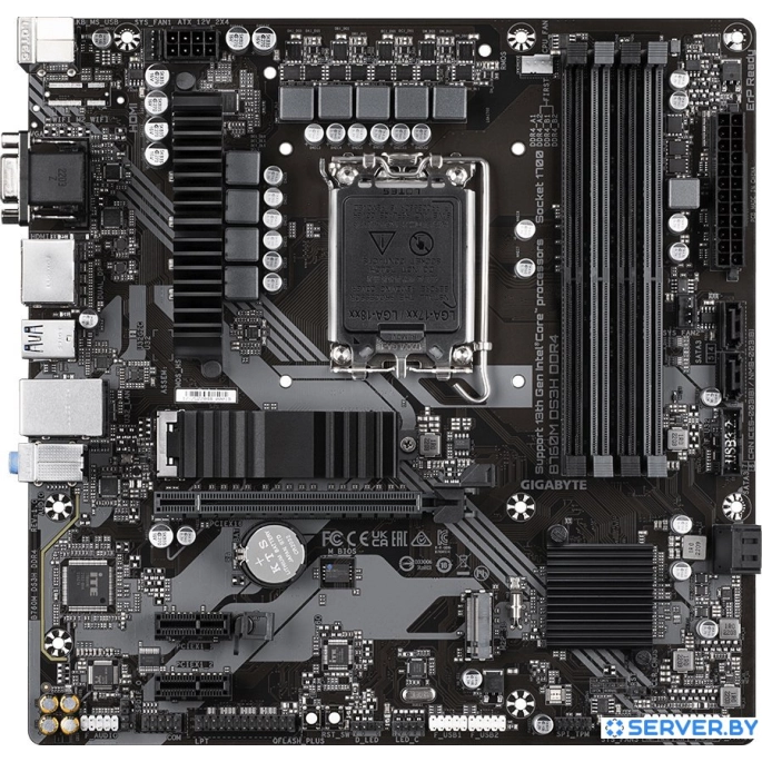 Материнская плата Gigabyte B760M DS3H DDR4 (rev. 1.0). Фото 1