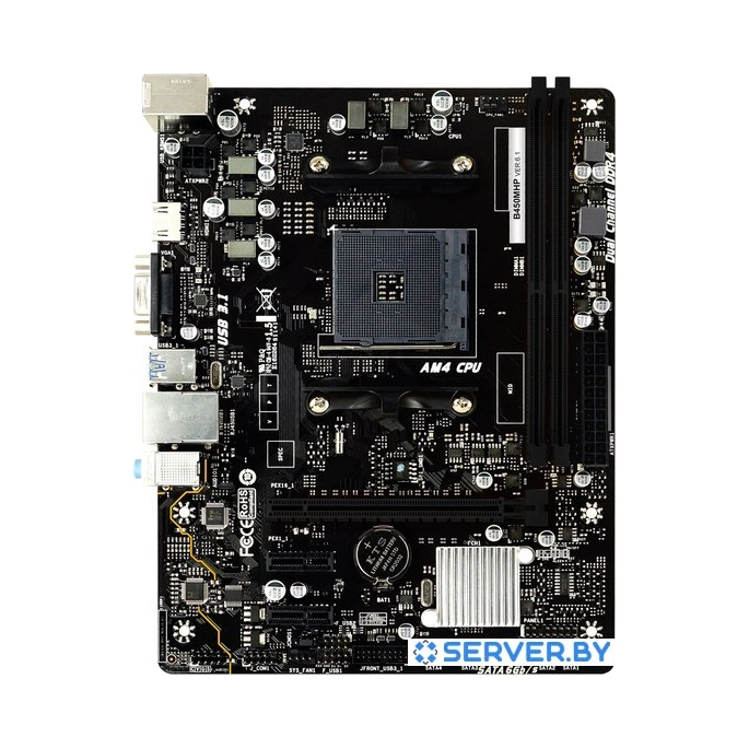 Материнская плата BIOSTAR B450MHP Ver. 6.1. Фото 1