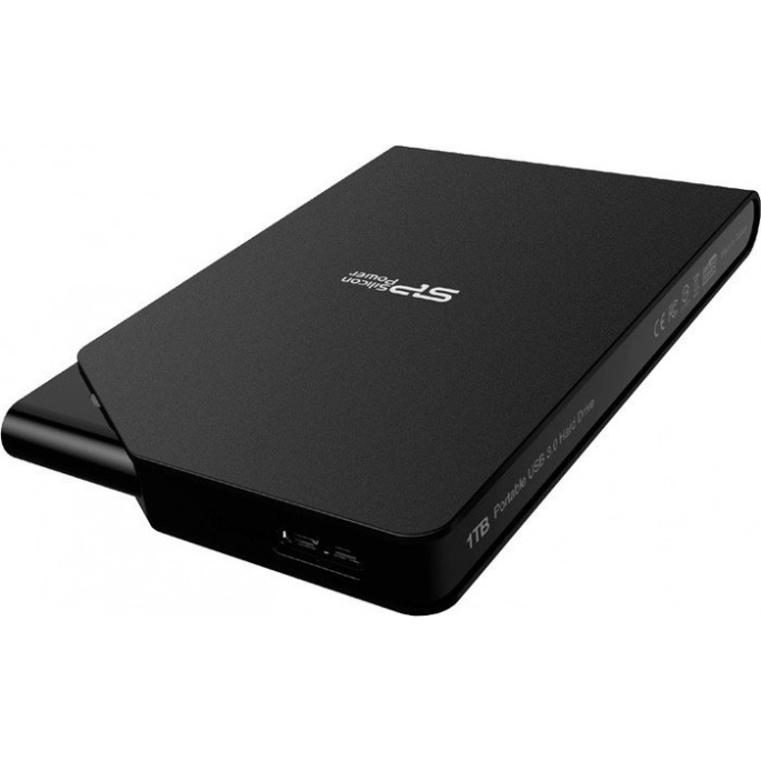 Внешний жесткий диск Silicon-Power Stream S03 1TB Black (SP010TBPHDS03S3K). Фото 1