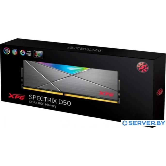ADATA XPG Spectrix D50 RGB 8GB DDR4 PC4-25600 AX4U32008G16A-ST50. Фото 5