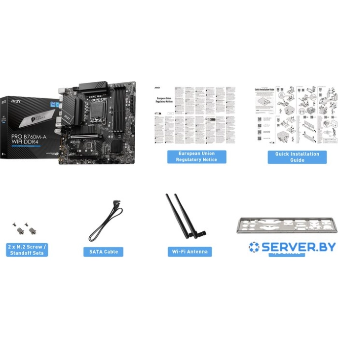 Материнская плата MSI Pro B760M-A WiFi DDR4. Фото 2