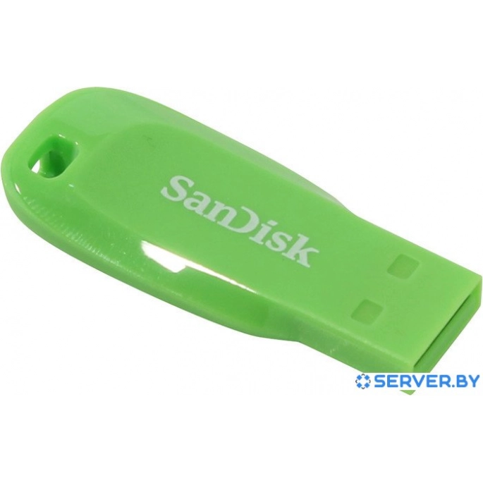 USB Flash SanDisk Cruzer Blade 16GB (зеленый) [SDCZ50C-016G-B35GE]. Фото 2
