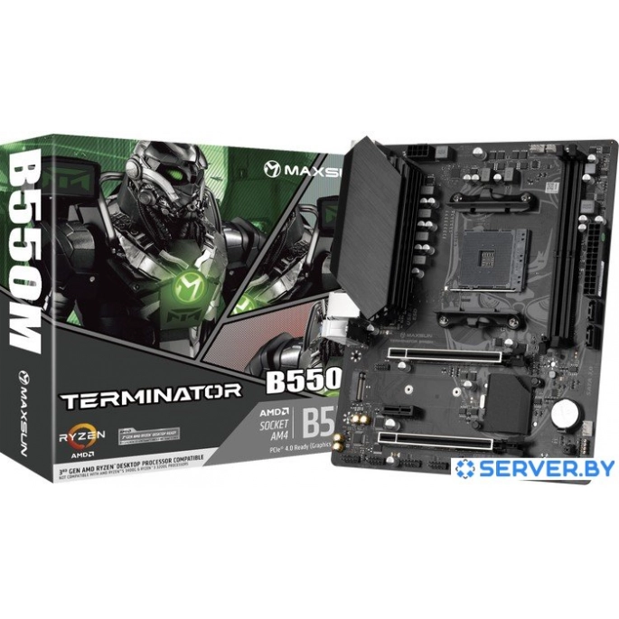 Материнская плата Maxsun Terminator B550M. Фото 2