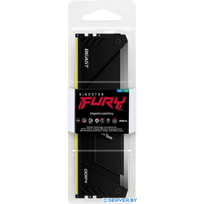 Оперативная память Kingston FURY Beast RGB 32ГБ DDR4 3600 МГц KF436C18BB2A/32. Фото 3