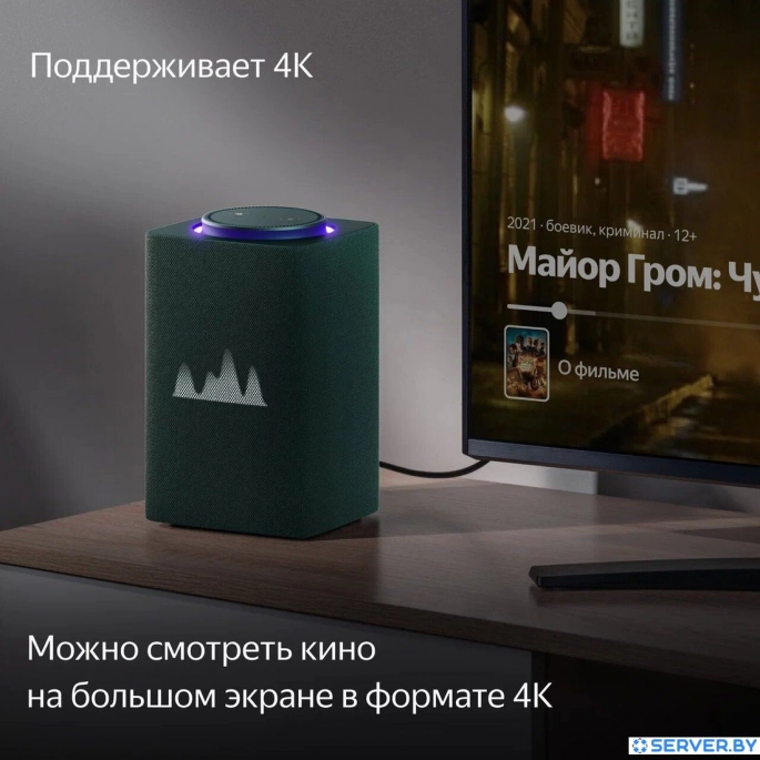 Умная колонка Яндекс Станция Макс (с хабом умного дома Zigbee, зеленый). Фото5