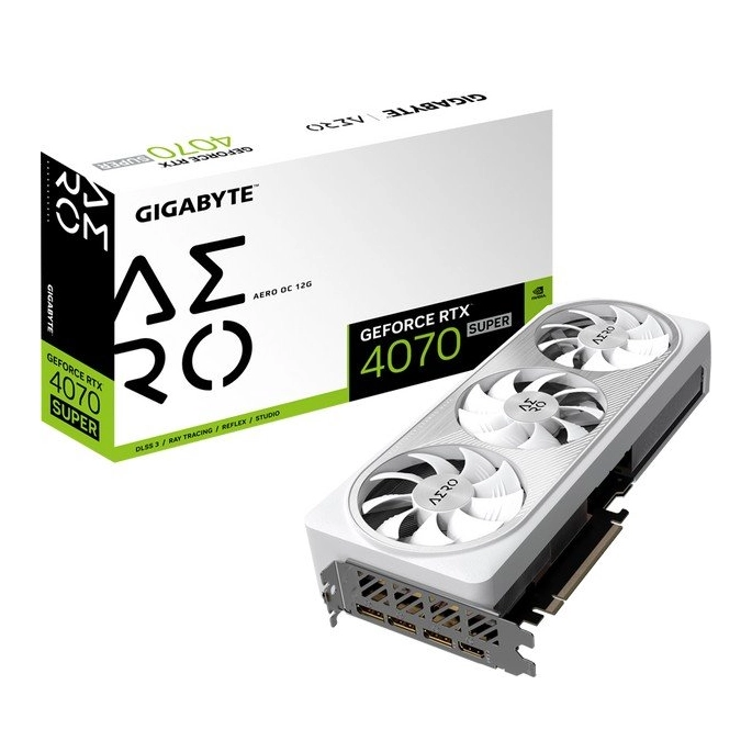 Видеокарта Gigabyte GeForce RTX 4070 Super Aero OC 12G GV-N407SAERO OC-12GD. Фото 2