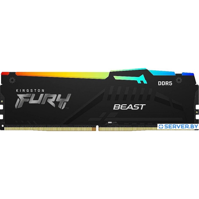 Оперативная память Kingston FURY Beast RGB 32ГБ DDR5 5600 МГц KF556C40BBA-32. Фото 1