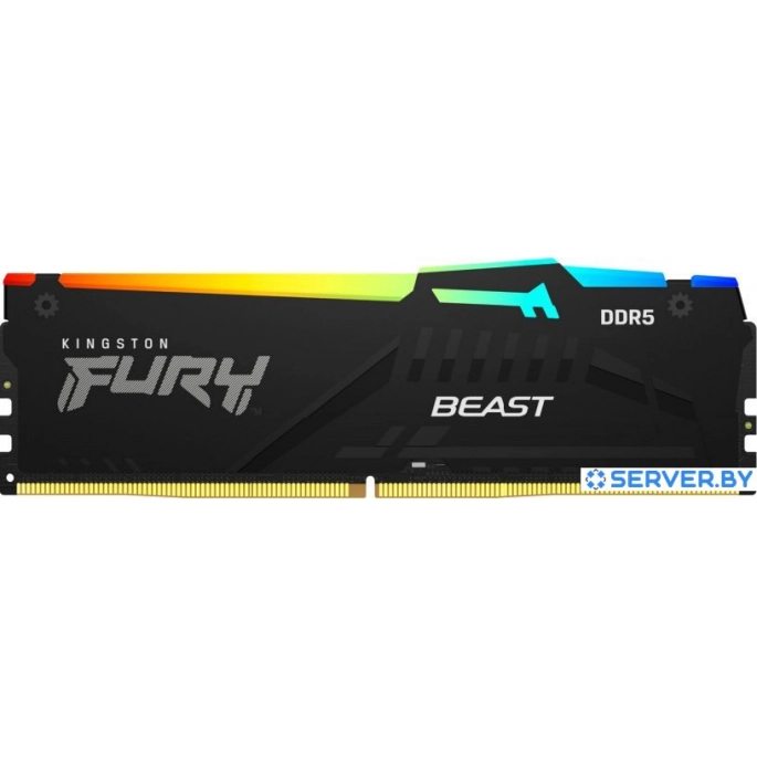 Оперативная память Kingston FURY Beast RGB 8ГБ DDR5 5200 МГц KF552C40BBA-8. Фото 1