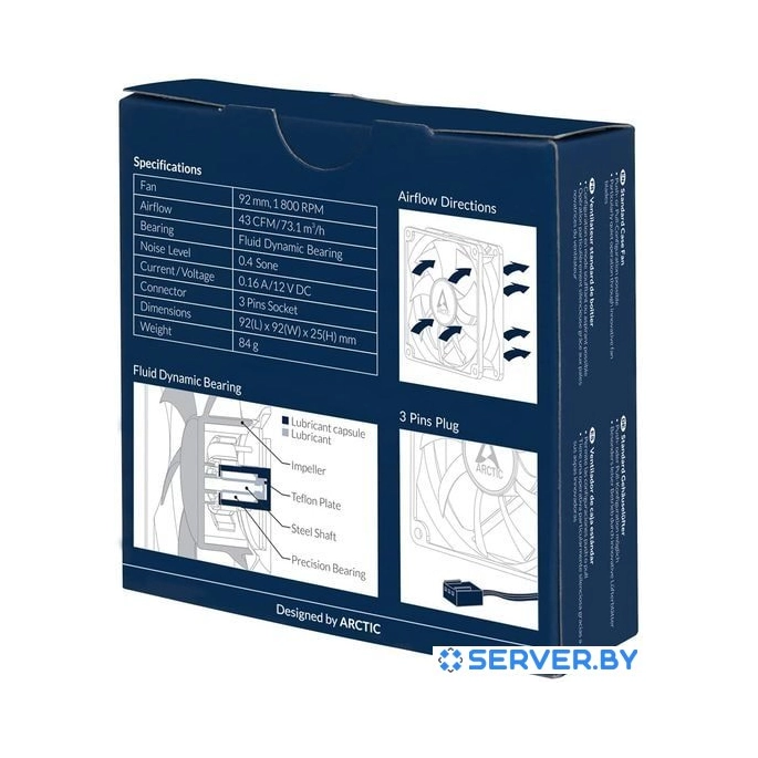 Вентилятор для корпуса Arctic F9 ACFAN00212A. Фото 5