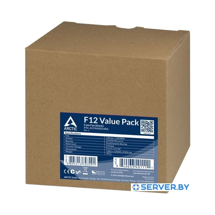Набор вентиляторов Arctic F12 (5 шт) ACFAN00248A. Фото 5