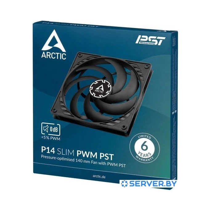 Вентилятор для корпуса Arctic P14 Slim PWM PST ACFAN00268A. Фото5