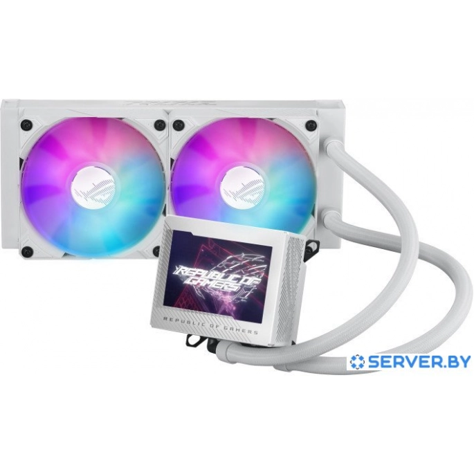 Система жидкостного охлаждения для процессора ASUS ROG Ryujin III 240 ARGB White Edition. Фото1