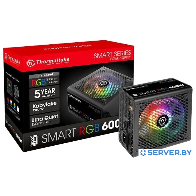Блок питания Thermaltake Smart RGB 600W (230V) SPR-600AH2NK-2. Фото 5