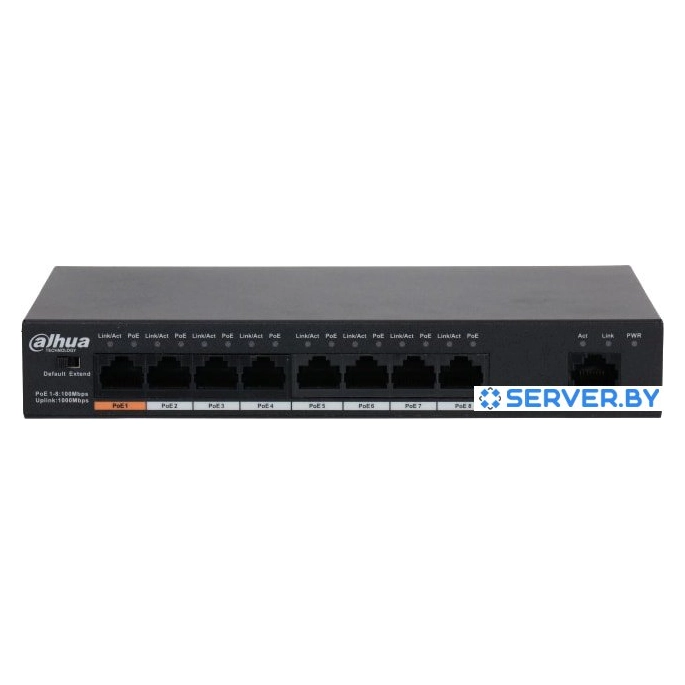 Коммутатор Dahua DH-PFS3009-8ET1GT-96. Фото 1