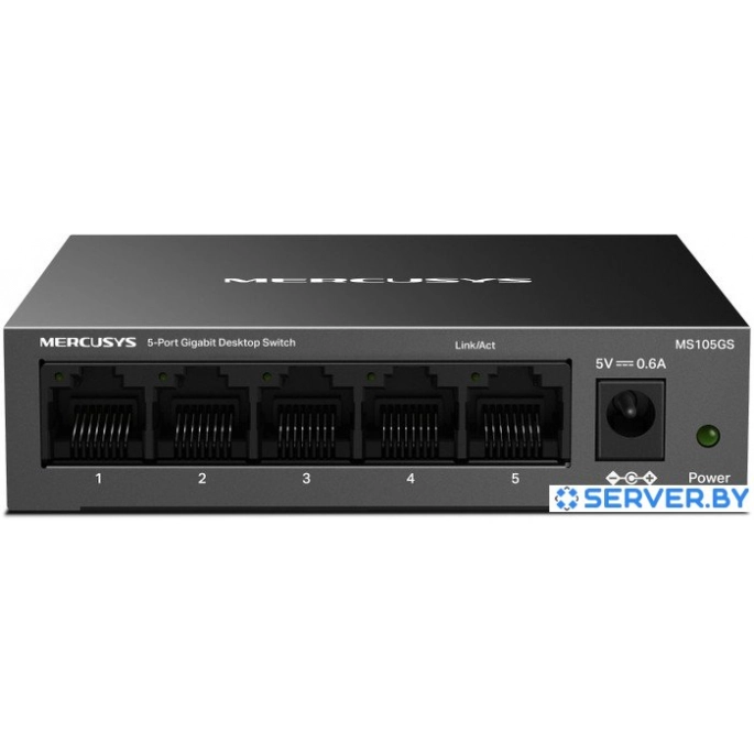 Неуправляемый коммутатор Mercusys MS105GS. Фото 1