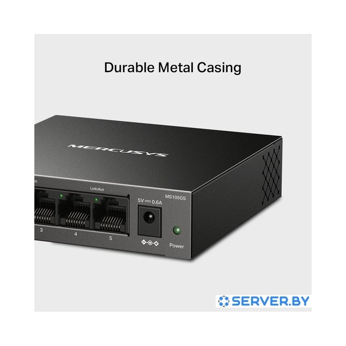 Неуправляемый коммутатор Mercusys MS105GS. Фото 4